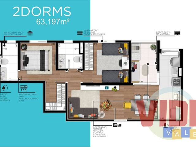 Apartamento para Venda em São José dos Campos - 3
