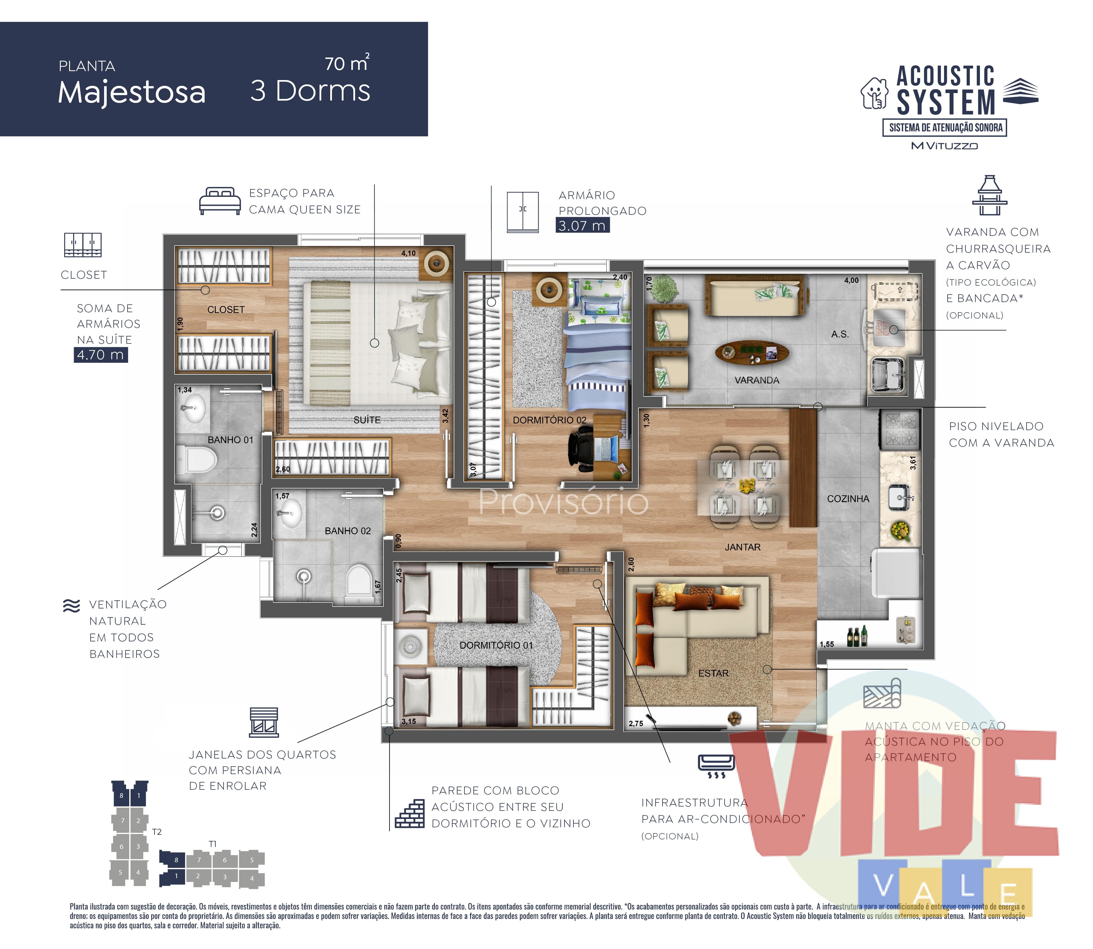 Apartamento à venda com 3 quartos, 71m² - Foto 4