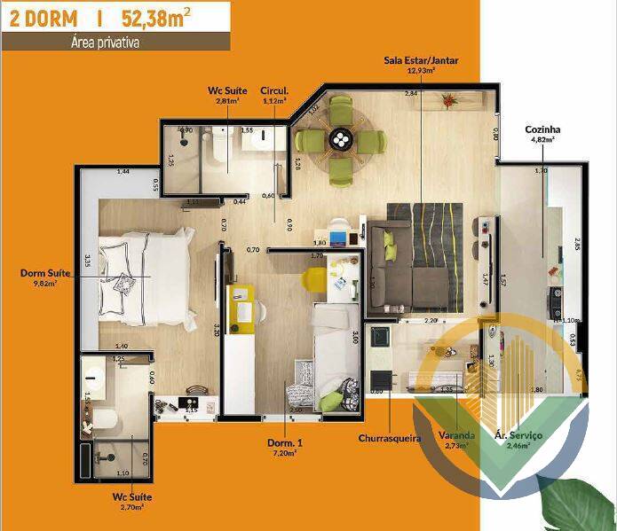 Apartamento, 3 quartos, 65 m² - Foto 25