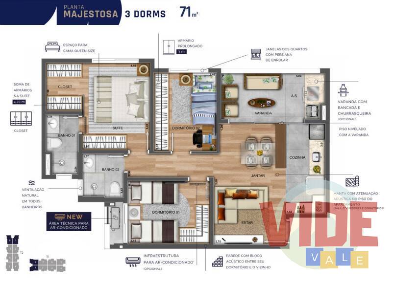 Apartamento à venda com 2 quartos, 56m² - Foto 14