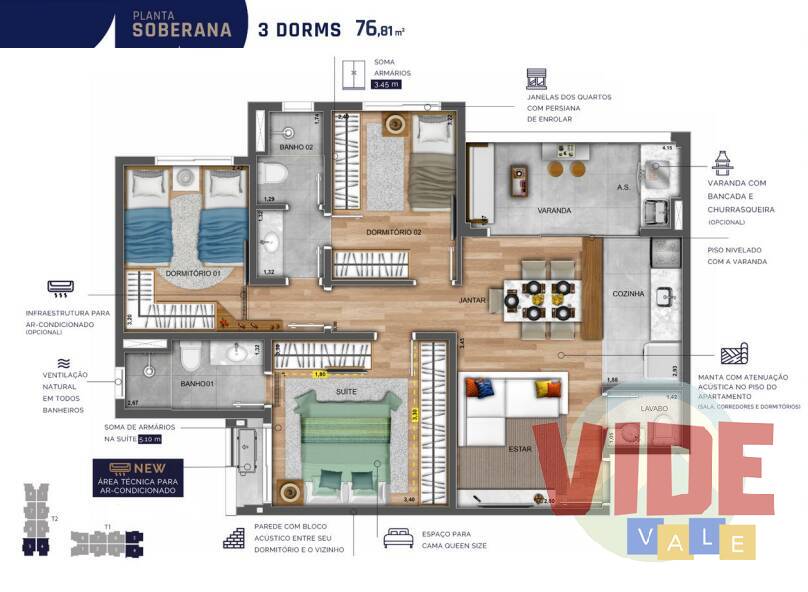 Apartamento à venda com 2 quartos, 56m² - Foto 15