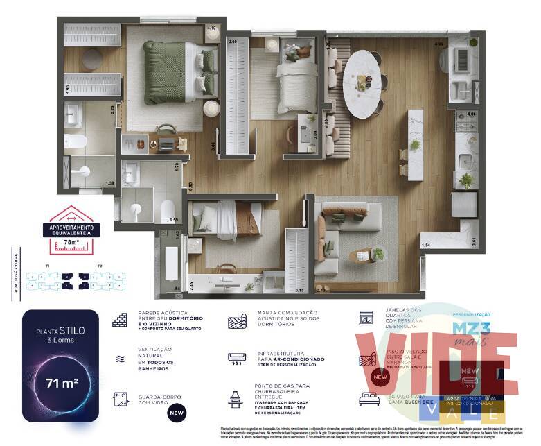 Apartamento, 3 quartos, 71 m² - Foto 12