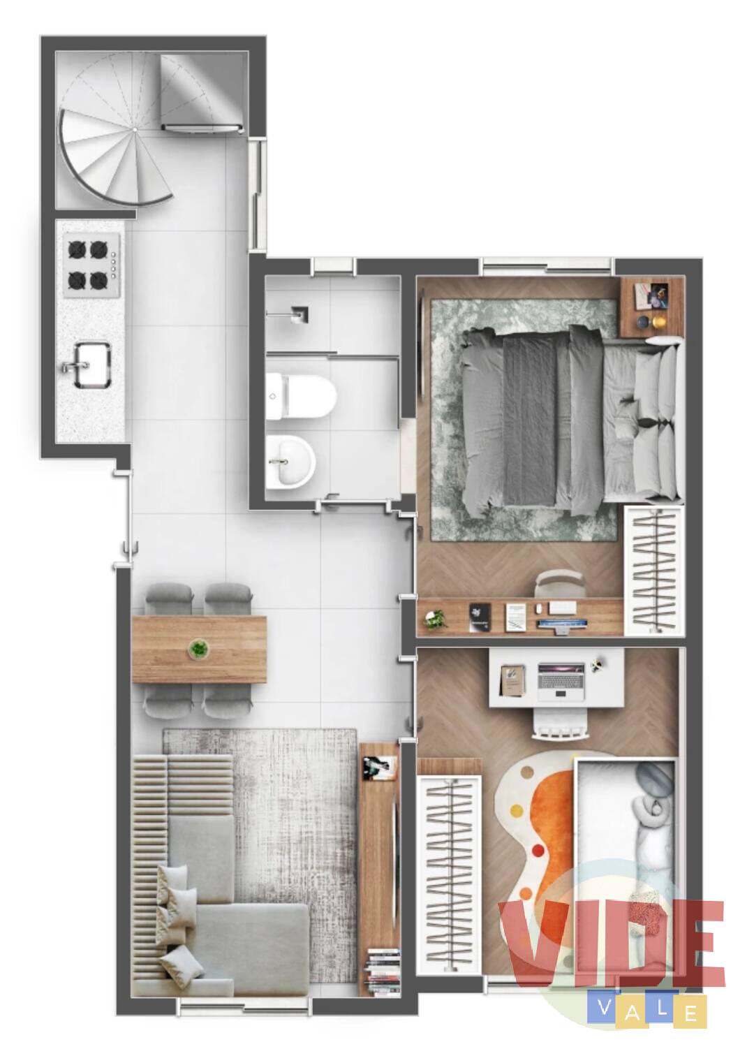 Apartamento à venda com 2 quartos, 49m² - Foto 29