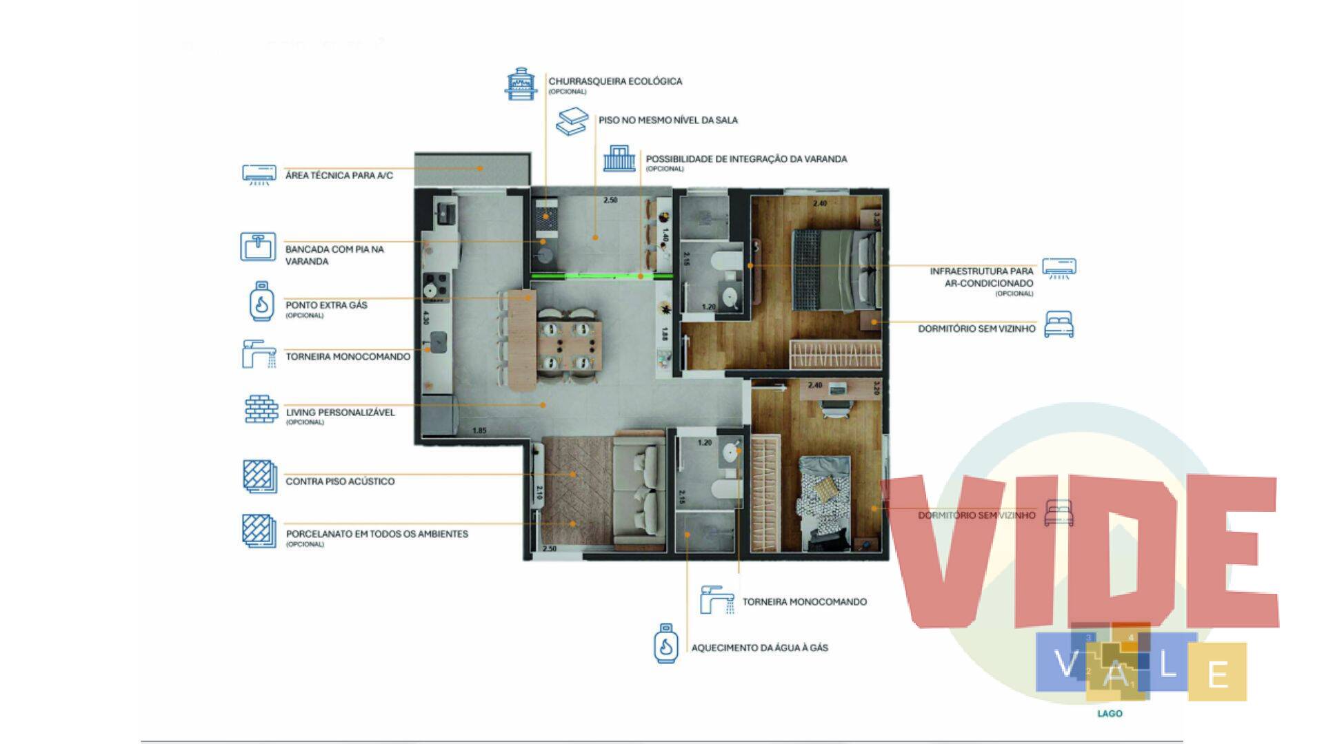 Apartamento, 2 quartos, 55 m² - Foto 17
