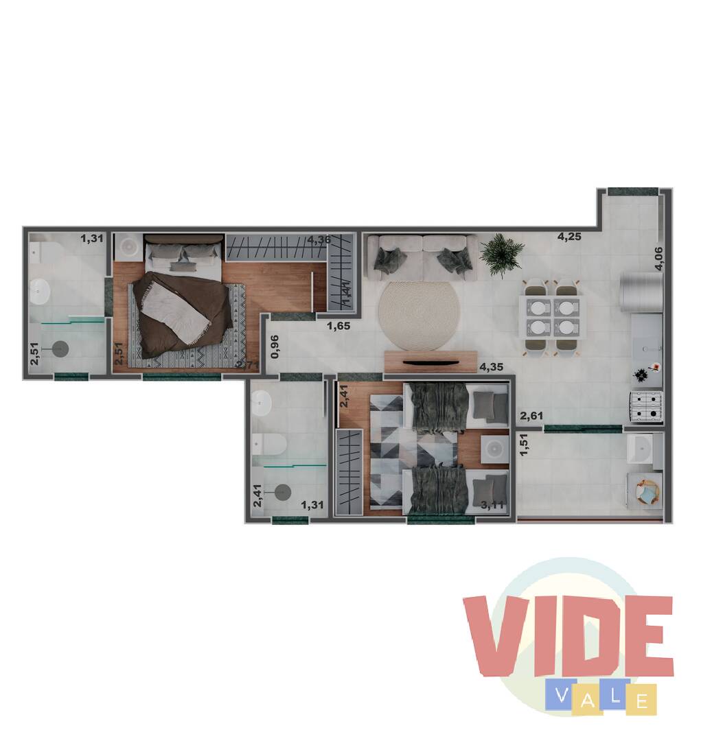 Apartamento à venda com 3 quartos, 66m² - Foto 17